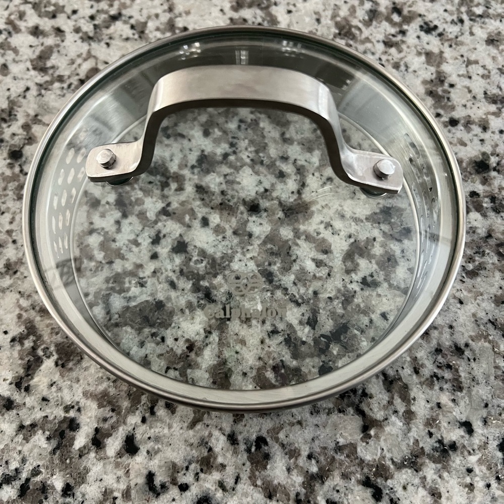 Calphalon Glass Stainless Steel Strainer Lid